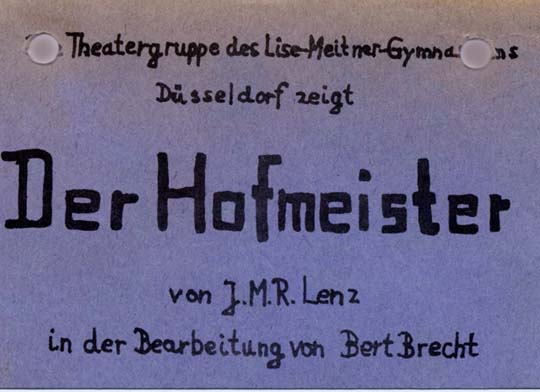 Der Hofmeister 1982